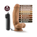 Mocha 7-inch realistic vibrating dildo with remote control, suction cup base, and body-safe, waterproof design.