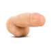 Beige realistic dildo with rounded head and textured shaft designed for intimate use, made from body-safe PVC.