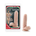 Loverboy Tony The Waiter Vanilla realistic adult toy with suction cup base displayed next to its packaging.