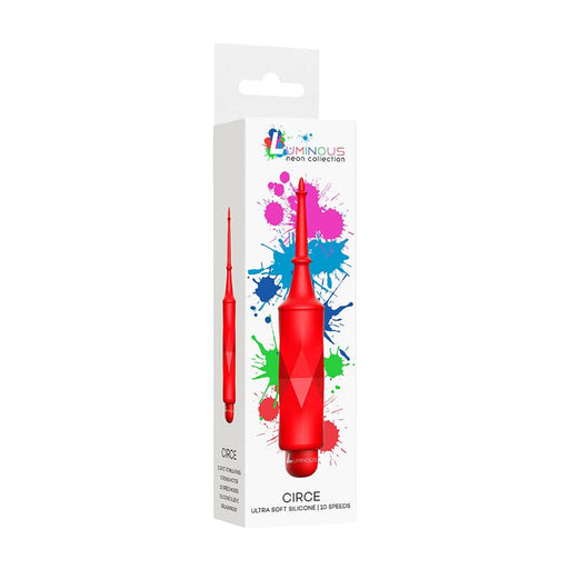 Luminous Circe Abs Bullet With Silicone Sleeve 10-Speeds Red - SexToy.com