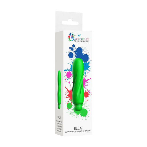 Luminous Ella Abs Bullet With Silicone Sleeve 10-Speeds Green - SexToy.com