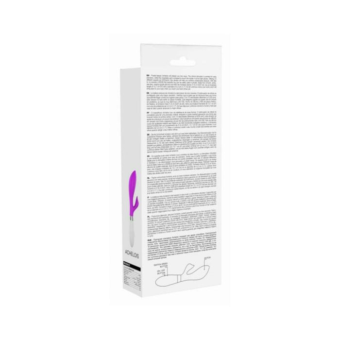 Luna Neon Achelois Ultra-soft Silicone Dual Stimulator Fuchsia | SexToy.com