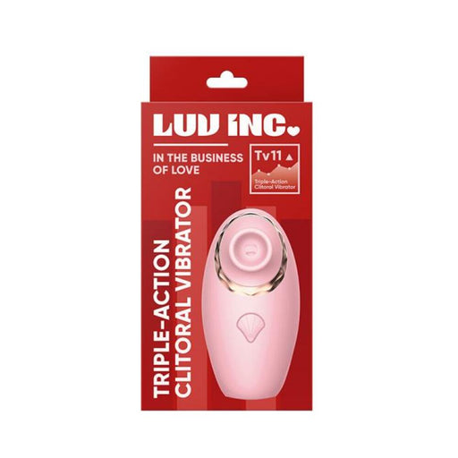 Luv Inc Tv11 Triple-action Clitoral Vibrator Pink | SexToy.com