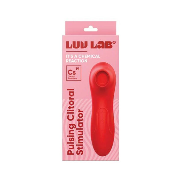 Luv Lab Cs19 Pulsing Clit Stimulator Silicone Red | SexToy.com