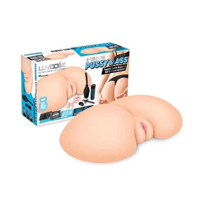 Luvdollz Remote Control Vibrating Butt - Cream | SexToy.com