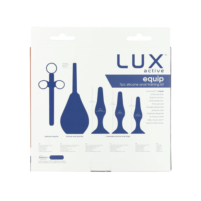 Lux Active Equip 7-piece Anal Training Kit Silicone Black - SexToy.com
