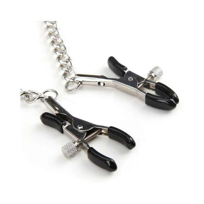 Lux Fetish Collar and Nipple Clips - SexToy.com