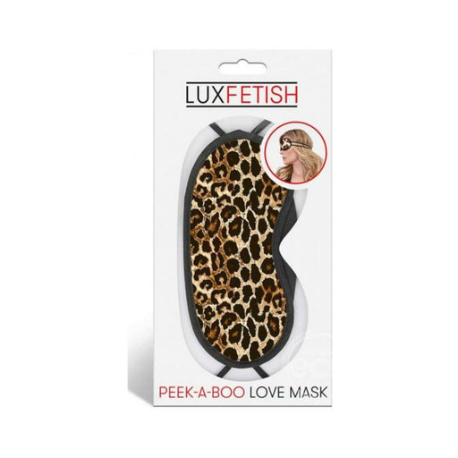 Lux Fetish Peek-a-boo Love Mask Leopard - SexToy.com