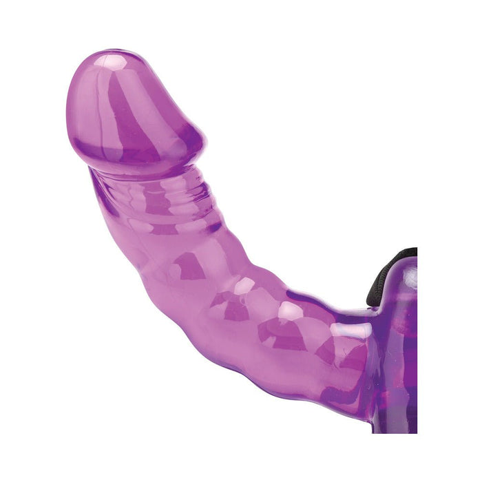 Lux Fetish Pleasure For 2 Double-ended Strap-on - Purple - SexToy.com