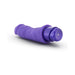 Purple silicone vibrator with textured shaft and twist dial control on the base, designed for targeted G-spot stimulation.