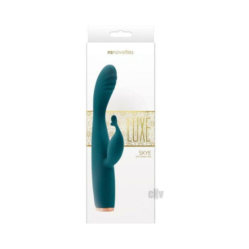 Luxe Skye Rechargeable Dual Stimulator - Green | SexToy.com