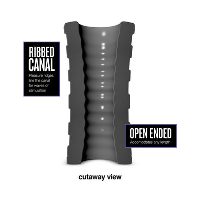 M Elite Platinum Hekx Silicone Stroker Black - SexToy.com