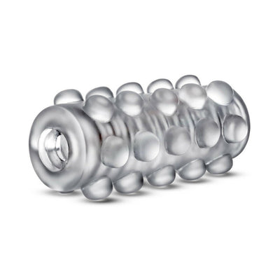 Frosted translucent M For Men Soft And Wet Orb reversible stroker with textured nodules for varied sensations.