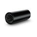 Black cylindrical stroke sleeve with textured interior for enhanced sensation and pleasure.