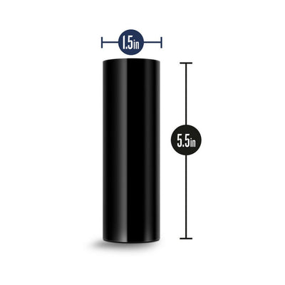 Black cylindrical stroke sleeve with dimensions 5.5 inches length and 1.5 inches diameter shown on white background.
