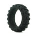 Black silicone ring with rugged tire tread texture designed for enhanced grip and comfort.