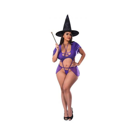 Magic Silk Dress Up Charmed Costume Purple Queen Size - SexToy.com