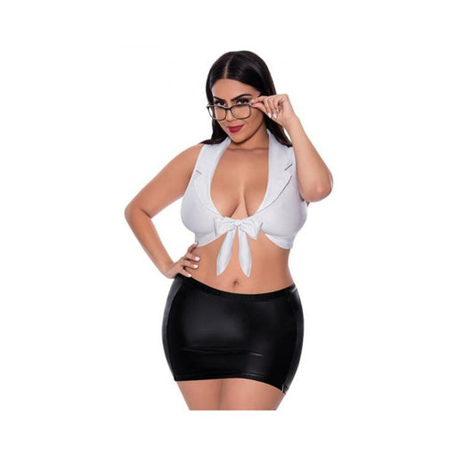 Magic Silk Dress Up Sexy Ceo Costume White Queen Size | SexToy.com