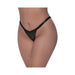Magic Silk Rude Awakening Split Crotch Thong Black Queen Size | SexToy.com