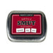 Metal tin of Magnetic Poetry Little Box of Smut word magnets with playful phrase on lid.