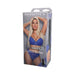 Packaging of Main Squeeze Bridgette B Ultraskyn Stroker featuring a model in blue lingerie on a gray background.