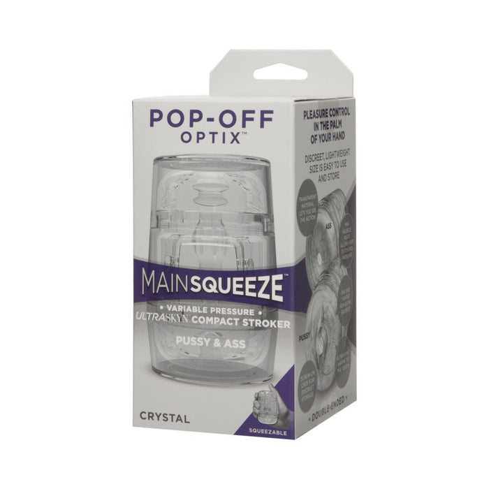 Main Squeeze Pop-off Optix Pussy & Ass Clear - SexToy.com