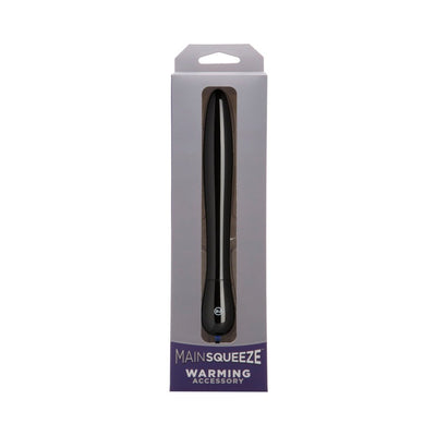 Main Squeeze black warming accessory wand in packaging with USB-powered heating feature.