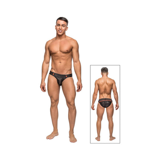 Male Power Camo Sport Net Sport Bikini Black Med | SexToy.com