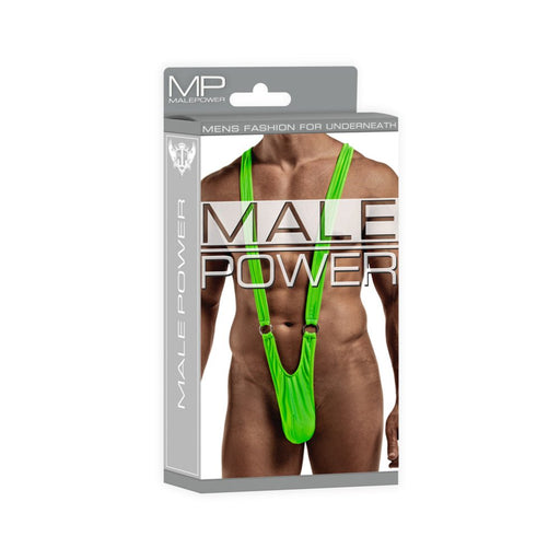 Male Power Euro Male Spandex Sling Rings Lime Sm | SexToy.com