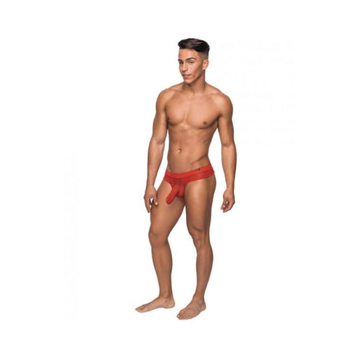Male Power Hoser Hose Low Rise Thong Red S/M Underwear | SexToy.com