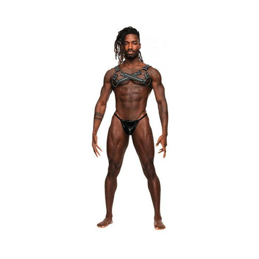 Male Power Men's Leather Virgo Black O/s | SexToy.com