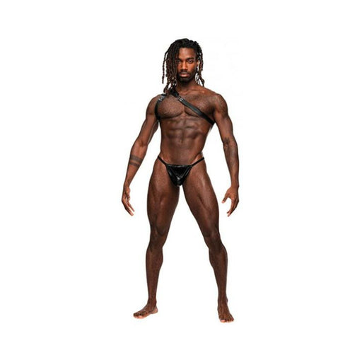 Male Power Men's Leather Zodiac Black O/s | SexToy.com