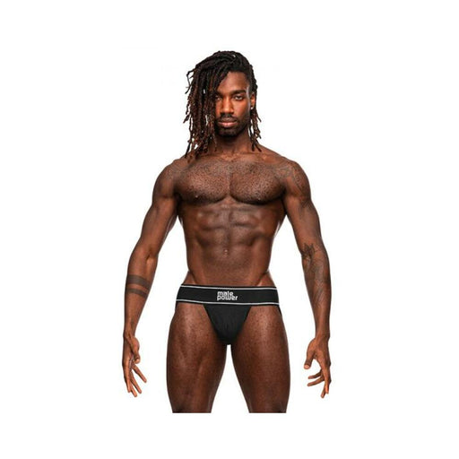 Male Power Modal Rib Jock Black S/m | SexToy.com