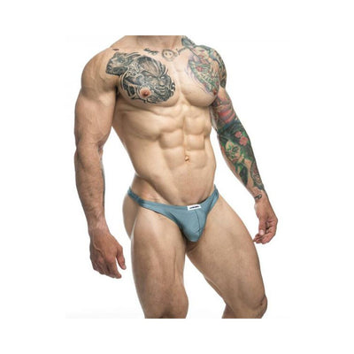 Malebasics Justin + Simon Classic Tanga Metal Green S | SexToy.com