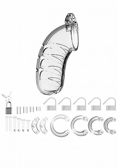 Mancage Chastity 4.5 inches Cock Cage Model 4 Clear | SexToy.com