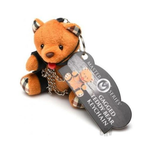 Master Series Gagged Teddy Bear Keychain - SexToy.com