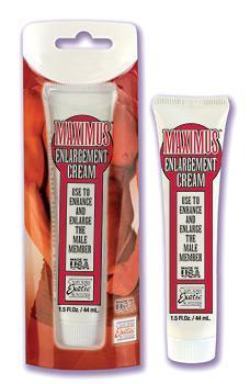 Maximus Enlargement Cream 1.5 oz tube with packaging, designed to enhance and enlarge the male member.