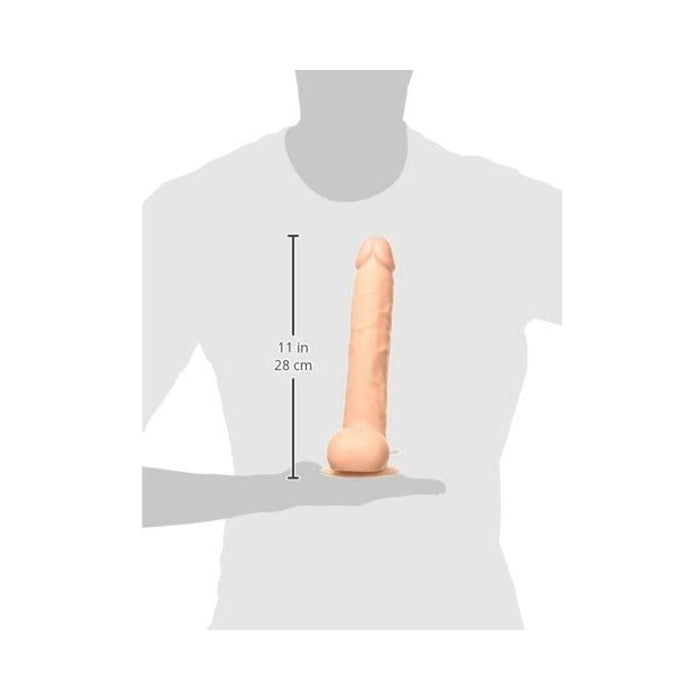 Maxx Men Vibrating 11 inches Straight Dong Beige | SexToy.com