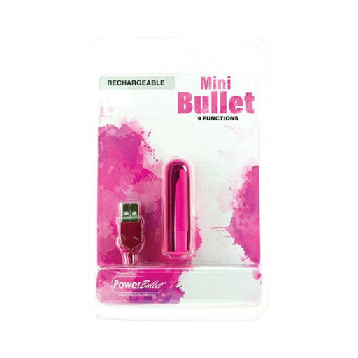 Mini Bullet Rechargeable Bullet - 9 Functions Pink - SexToy.com