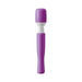Compact purple and white cordless mini massager with flexible head for targeted muscle relief and easy handling.