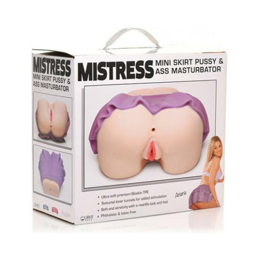 Mistress Ariana Mini Skirt Pussy & Ass Masturbator Light - SexToy.com