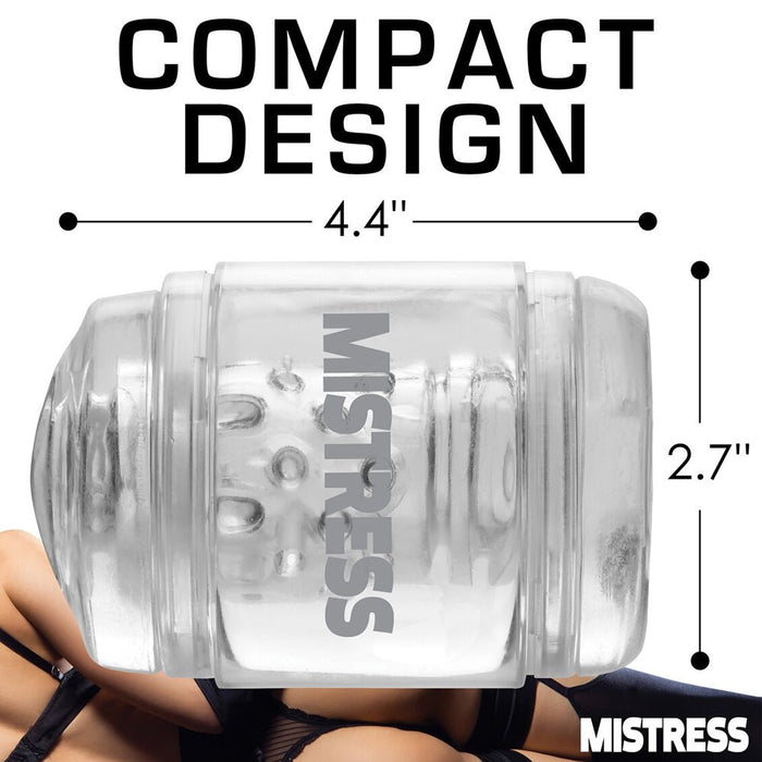 Mistress Double Shot Pussy & Ass Mini Masturbator Clear - SexToy.com