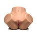 Lifelike medium-sized torso masturbator with realistic vaginal and anal openings in soft skin-tone material.