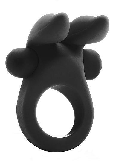 Mjuze Bunny Vibrating Cock Ring Black | SexToy.com