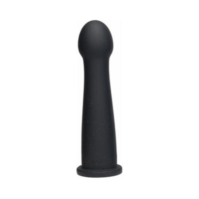 Black smooth silicone wand attachment with rounded tip and flared base for MOD LOVE Deluxe Thruster Kit.