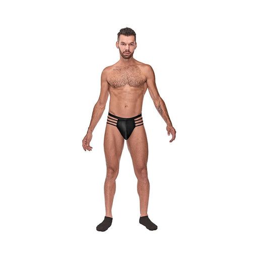 MP Cage Matte Cage Thong Blk LX | SexToy.com