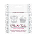 Mr. and Mrs. Trivia Card Game box with crown illustrations, designed for weddings, anniversaries, and couples' parties.