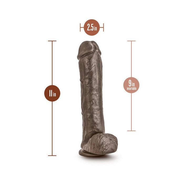 Mr Savage 11.5 inches Dildo with Suction Cup Brown - SexToy.com
