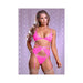 Ms Sheer Mesh Bra Garter & Panty Pink L/xl | SexToy.com