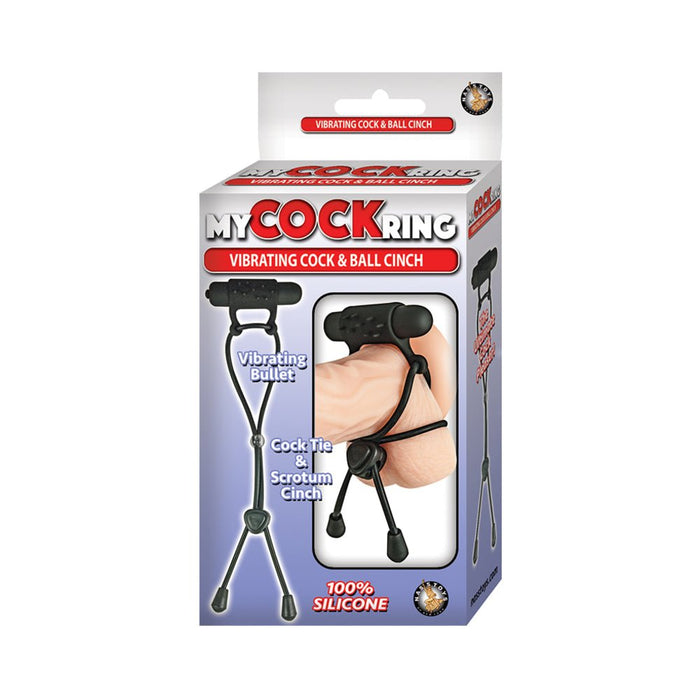 My Cock Ring Vibrating Cock And Ball Cinch Black | SexToy.com